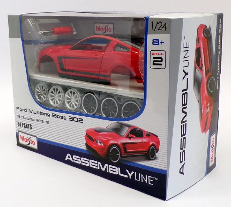 High-quality materials toys Maisto 1/24 Scale Kit 39269 - Ford Mustang Boss 302 - Red/Black High-quality materials toys Maisto 1/24 Scale Kit 39269 - Ford Mustang Boss 302 - Red/Black