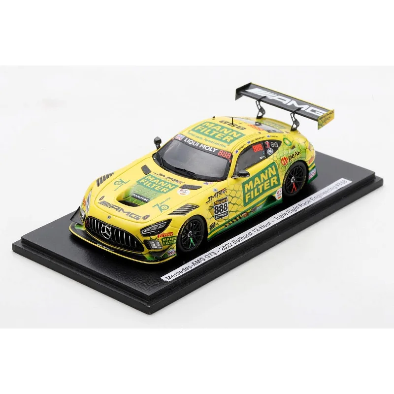 High-quality materials toys MERCEDES-AMG GT3 - 2022 BATHURST 12-HOUR - TRIPLE EIGHT RACE ENGINEERING #888 - FEENEY/VAN GISBERGEN/IBRAHIM - 3RD PLACE - 1:43 Scale Resin Model Car High-quality materials toys MERCEDES-AMG GT3 - 2022 BATHURST 12-HOUR - TRIPLE EIGHT RACE ENGINEERING #888 - FEENEY/VAN GISBERGEN/IBRAHIM - 3RD PLACE - 1:43 Scale Resin Model Car