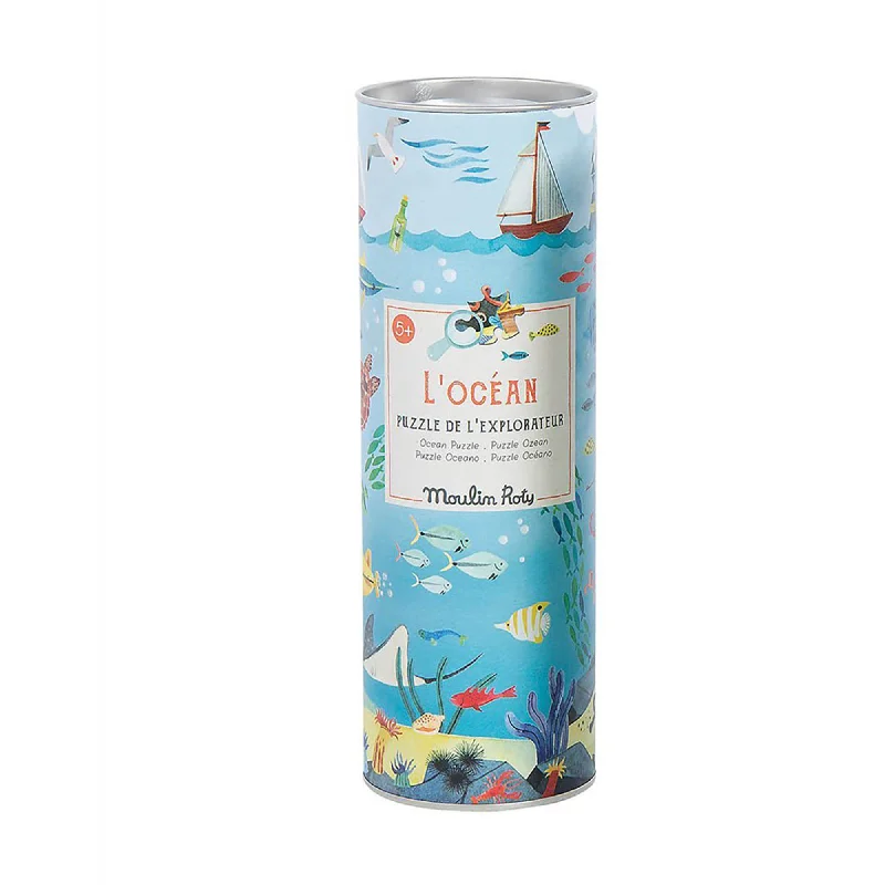 Multi-level puzzles Moulin Roty Ocean Exploration 96 Piece Puzzle