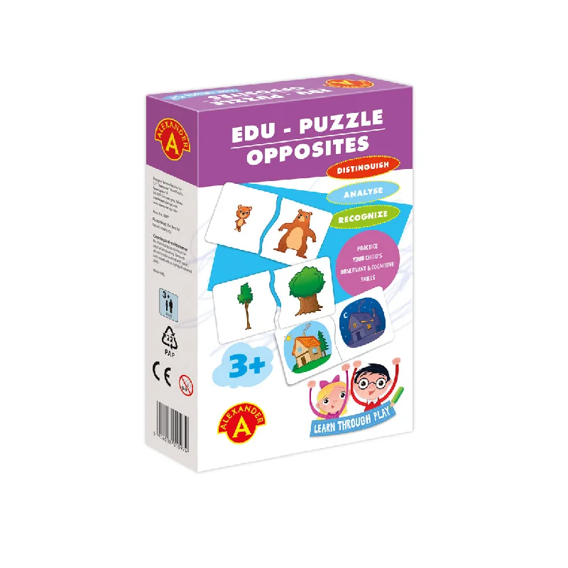 Social games Opposites Puzzle - Wise Owl