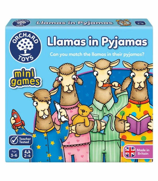 Challenging puzzles Orchard Toys Mini Games - Llamas In Pyjamas
