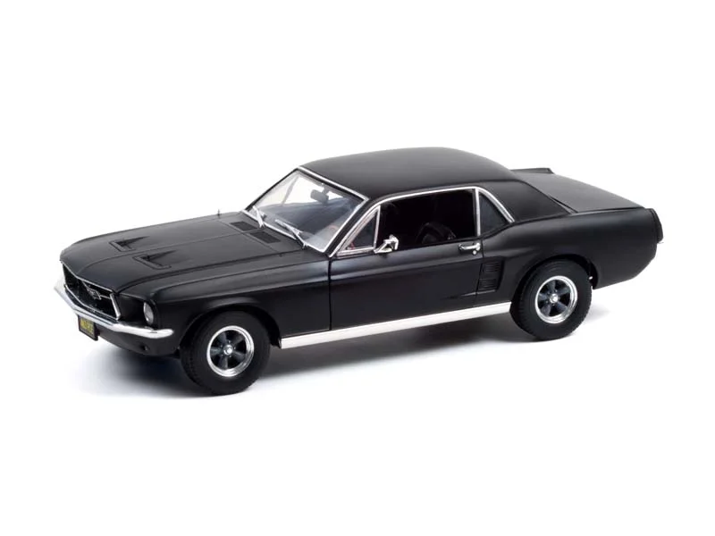 High-quality toy cars PRE-ORDER 1967 Ford Mustang Coupe Matte Black - Adonis Creed - Diecast 1:18 Scale Model - Greenlight 13611 High-quality toy cars PRE-ORDER 1967 Ford Mustang Coupe Matte Black - Adonis Creed - Diecast 1:18 Scale Model - Greenlight 13611
