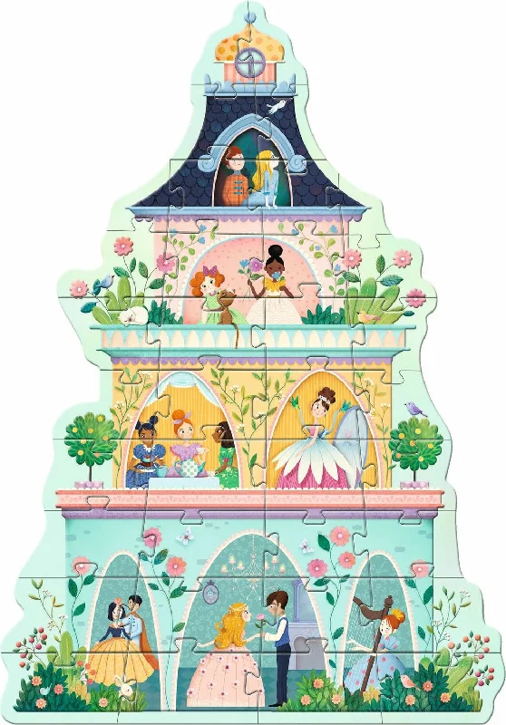 Challenging puzzles The Princess Tower 36pc Giant Floor Jigsaw Puzzle