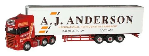 High-quality materials toys Oxford Diecast A J Anderson Scania  Fridge - 1:76 Scale