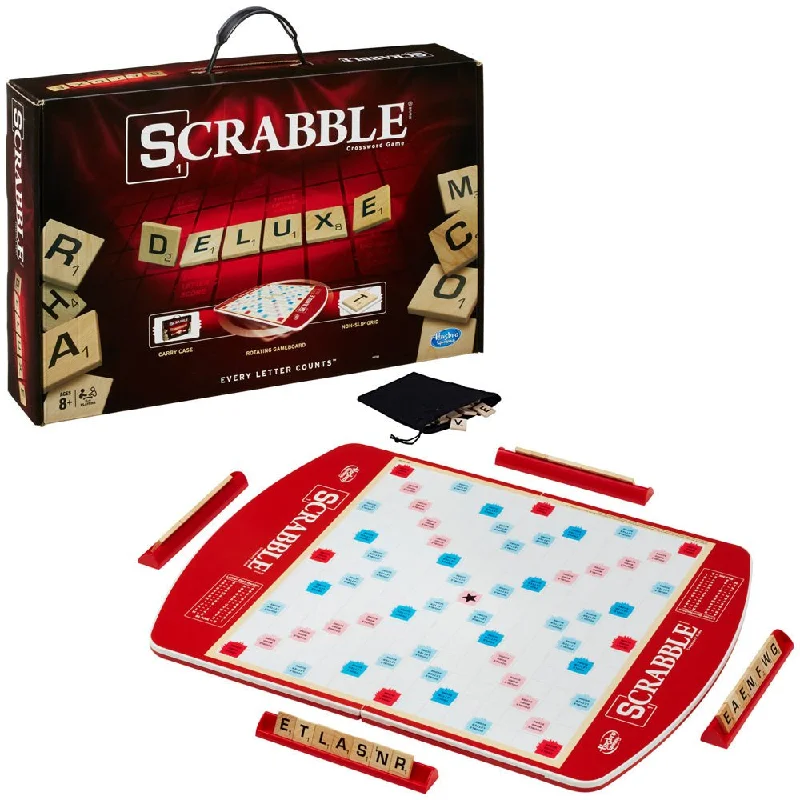 Strategic puzzles Scrabble Board Game Deluxe Edition Letter Tiles