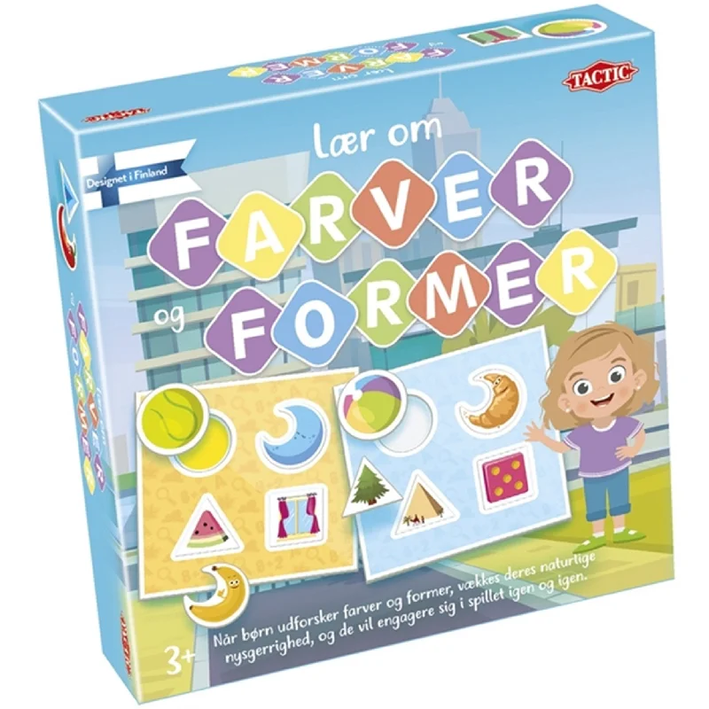 Age-appropriate puzzles Tactic Games Lær Om Farver og Former