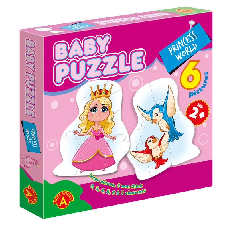Entertaining games Toddler Puzzle - Princess World - Wise Owl