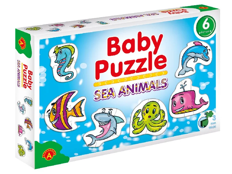 Fun gamesProgressive Toddler Puzzle - Sea Animals - Wise Owl