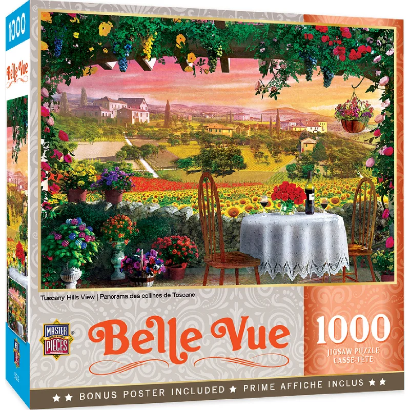 Casual games Tuscany Hills View 1000 Piece Belle Vue Puzzle