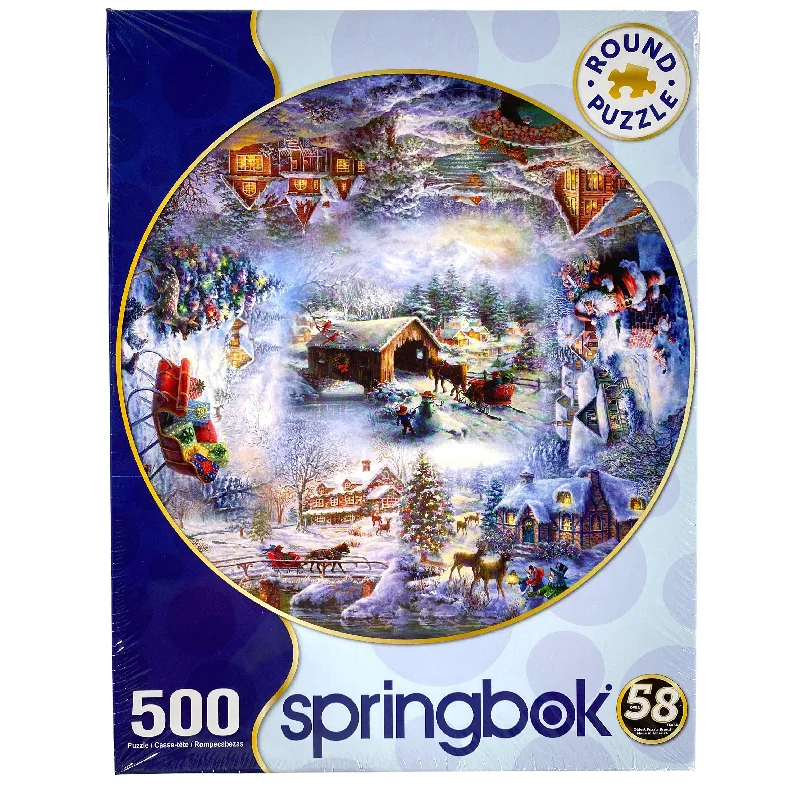 Educational games Winter Wonderland 500 Piece Round Puzzle