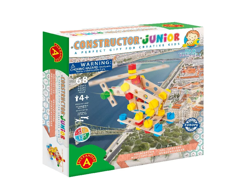 Interactive games Wooden DIY Helicopter - Constructor