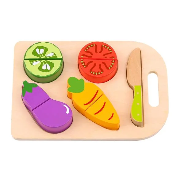 Fun gamesWooden Veg Cutting - Tooky Toy