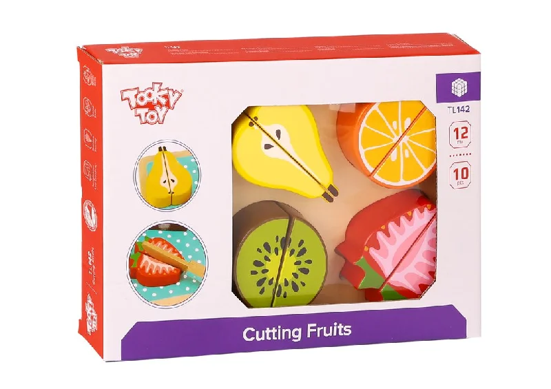 Exciting gamesWooden Fruit Cutting - Tooky Toy