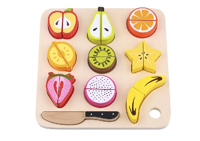 Strategic puzzles Wooden Fruit Cutting - Tooky Toy