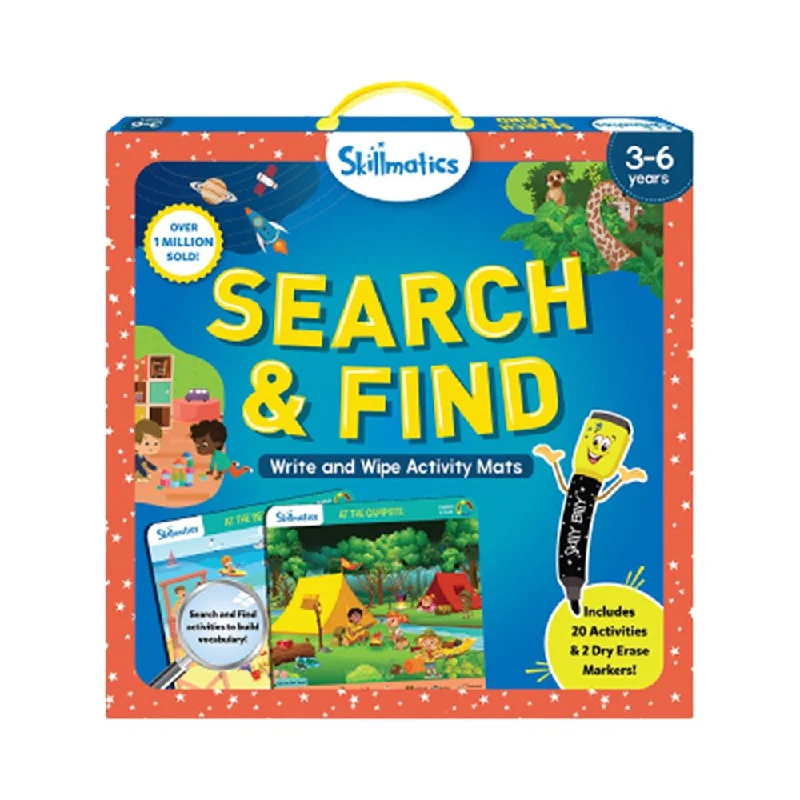 Time-consuming puzzles Write & Wipe Search & Find Board Game